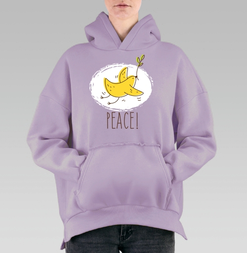 Фотография футболки Банан-птица 'PEACE!' — символ мира и юмора
