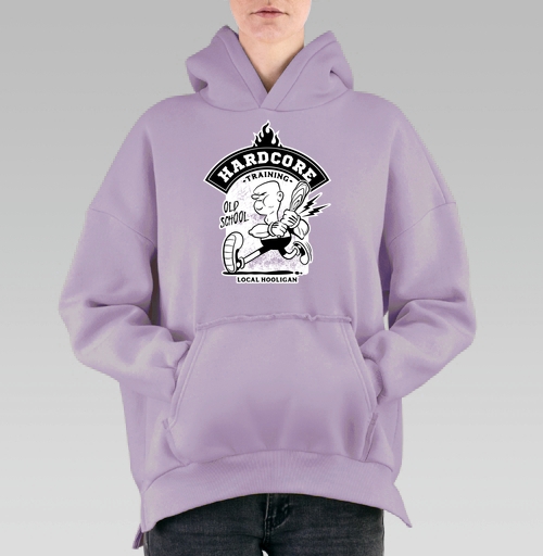 Фотография футболки Хардкор тренинг персонаж с битой в движении local hooligan