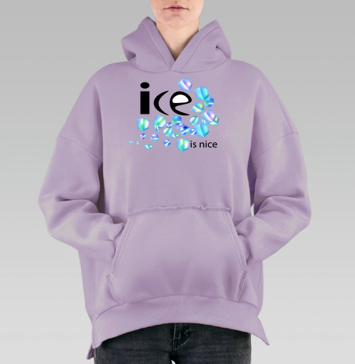 Фотография футболки Лёд Свежесть Холодная Весёлая Надпись ice is nice