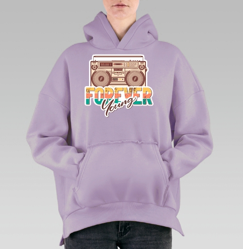 Фотография футболки Ретро бумбокс FOREVER Young винтажный принт