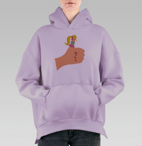 Фотография футболки Девочка с пальчиком вверх Мотивация и поддержка