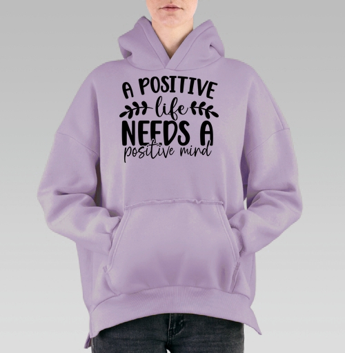 Фотография футболки Positive Life Needs Positive Mind Позитивная Жизнь Требует Позитивного Разума