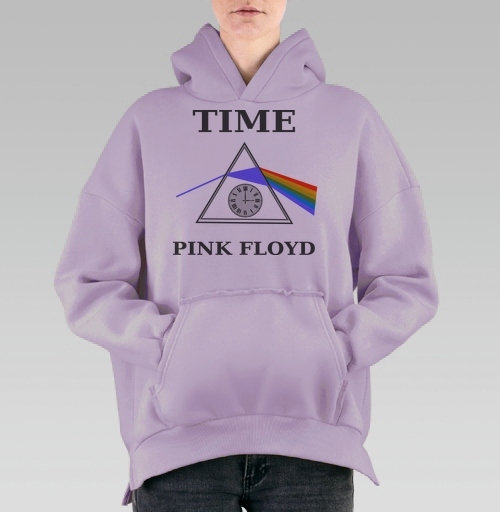 Фотография футболки Преобразование света через время с часами Pink Floyd