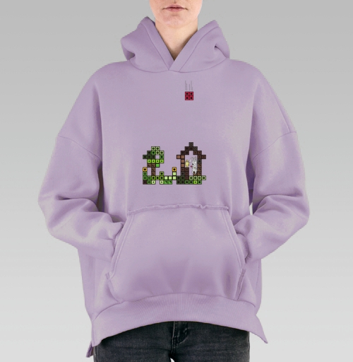 Фотография футболки Tetris Rabbit – Тетрисный кролик сохраняет уют пока весь мир рушится