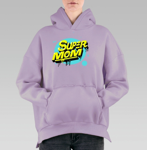 Фотография футболки SUPER MOM – Супермаама яркая уверенная мощь драйв