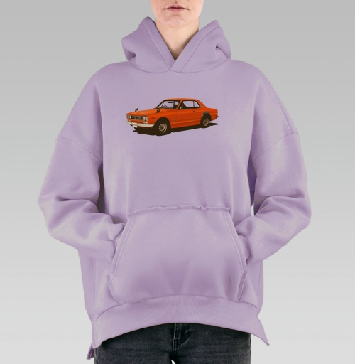 Фотография футболки Nissan Skyline GT-R Хакосука в оранжевом цвете