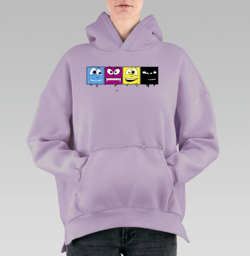 Фотография футболки CMYK faces / Лица CMYK