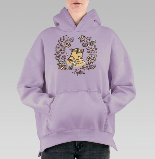 Фотография футболки Милая птица-хипстер в винтажном стиле Pipster