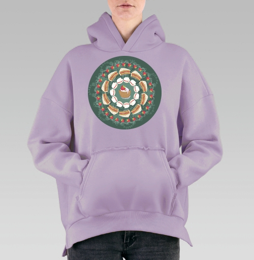 Фотография футболки sweet mandala / THOUGHT The user wants a translation of sweet mandala for a product card title. / Сладкая мандала