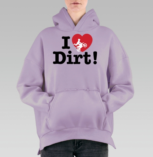Фотография футболки Футболка I ❤️ Dirt – страсть к мотокроссу и грязи