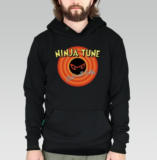 Фотография футболки Ретро-логотип Ninja Tune в стиле Looney Tunes