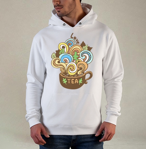 Фотография футболки Чашка Love Tea с ярким фантазийным дизайном