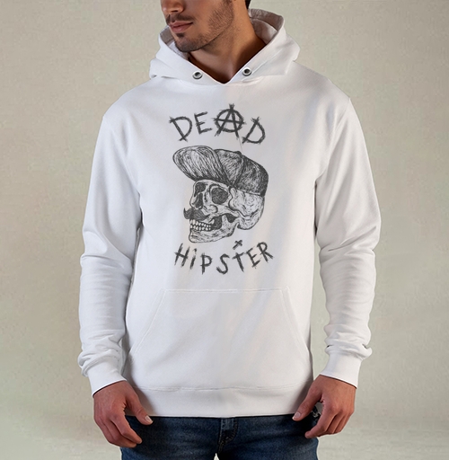 Фотография футболки Футболка DEAD HIPSTER с готическим черепом