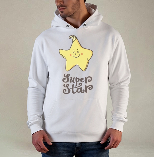 Фотография футболки Очаровательная улыбающаяся звезда Super Star
