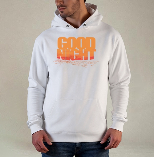 Фотография футболки Доброе прощание ночи с динамичным распадом слов Good Night