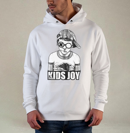 Фотография футболки Стильный Монохромный Подросток В Очках KIDS JOY