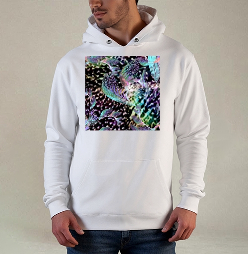 Фотография футболки Неоновый танец тропиков запах блеск voile shimmer print trend 2021