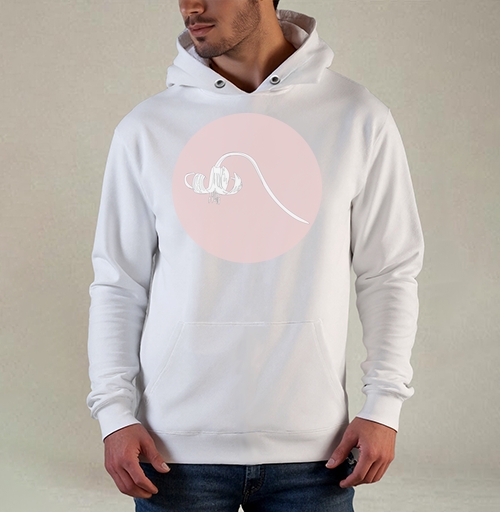 Фотография футболки Элегантная лилия розовом фоне нежность изящность