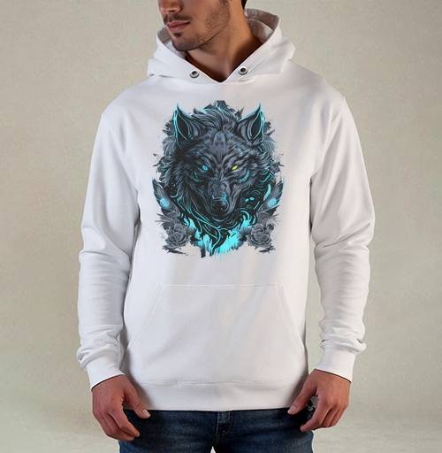 Фотография футболки Брутальный волк