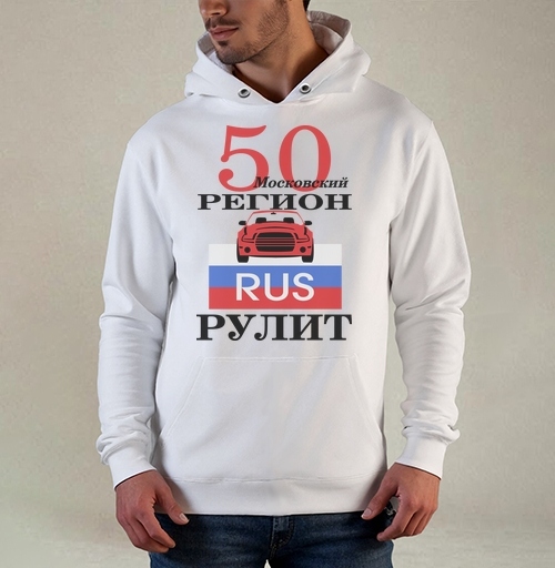 Фотография футболки Красный автомобиль Москва Московский регион рулит