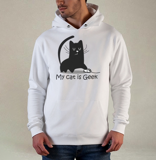 Фотография футболки My cat is Geek