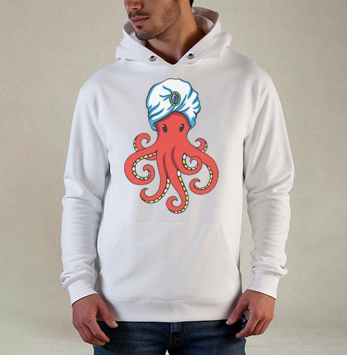 Фотография футболки Mystic Octopus / Мистический Осьминог в тюрбане как восточного мудреца мистика