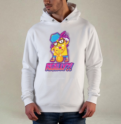 Фотография футболки Skeptical Yellow Gangsta Character / Скептичный Жёлтый Гангста Монстр