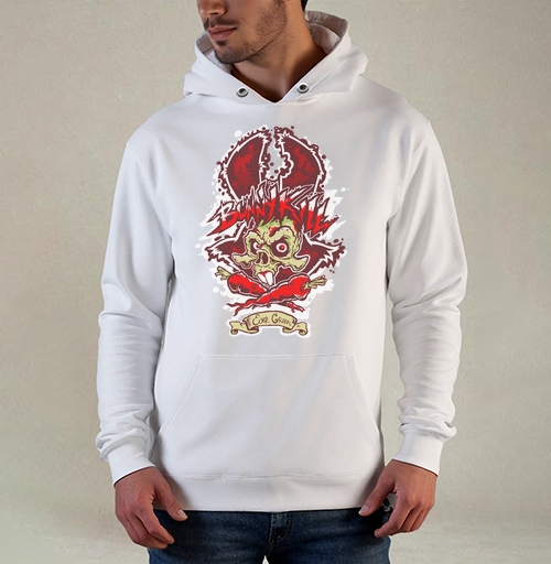 Фотография футболки Заяц убийца зомби кролик морковь skull