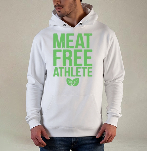 Фотография футболки MEAT FREE ATHLETE – Эмблема веган-спортсмена