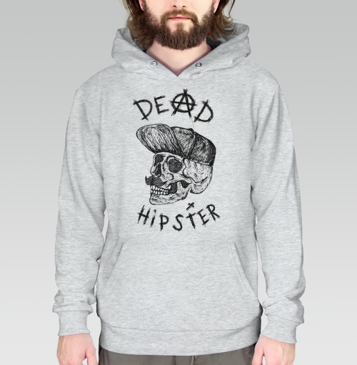 Фотография футболки Футболка DEAD HIPSTER с готическим черепом
