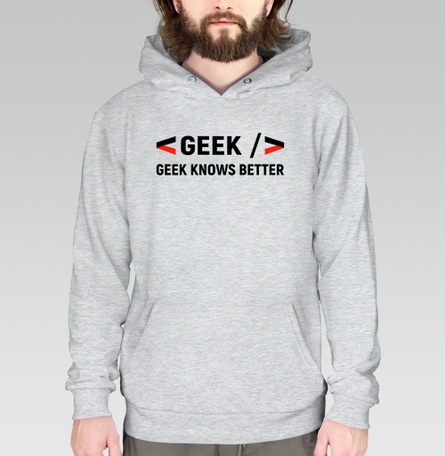 Фотография футболки Geek хочет показать что гик знает лучше для разработчиков и гиков