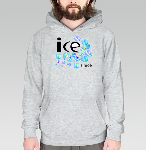 Фотография футболки Лёд Свежесть Холодная Весёлая Надпись ice is nice