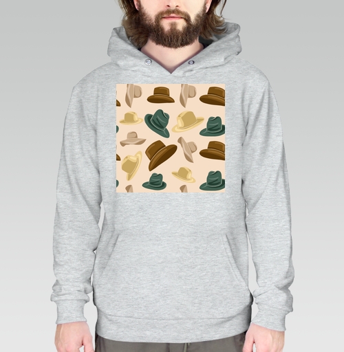 Фотография футболки Стильный паттерн с разнообразными шляпами