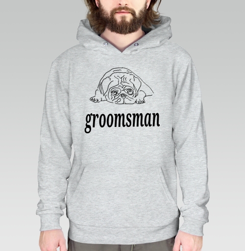 Фотография футболки Ироничная собака усталый дружок жениха groomsman