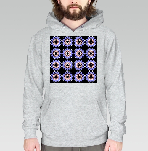 Фотография футболки Lavender abstract pattern with stars / Абстрактный лавандовый паттерн в современном стиле