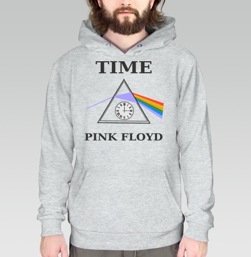 Фотография футболки Преобразование света через время с часами Pink Floyd