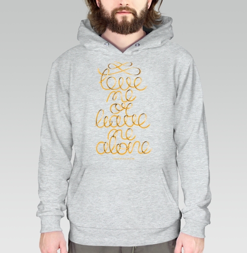 Фотография футболки Gold ribbon lettering / Люби или уходи saying Love me or leave me alone