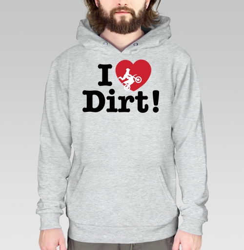 Фотография футболки Футболка I ❤️ Dirt – страсть к мотокроссу и грязи