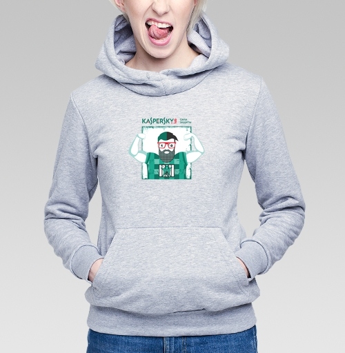 Фотография футболки Мощь цифровой защиты с символикой Kaspersky