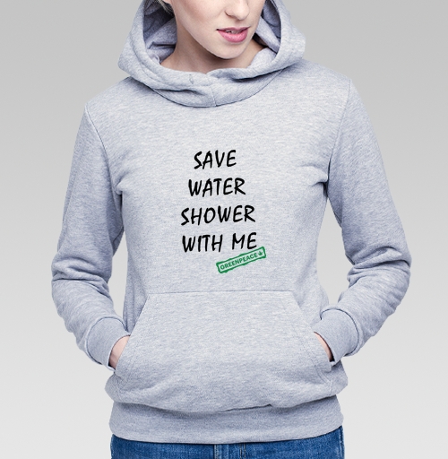 Фотография футболки SAVE WATER SHOWER WITH ME / Экономь воду, принимай душ со мной
