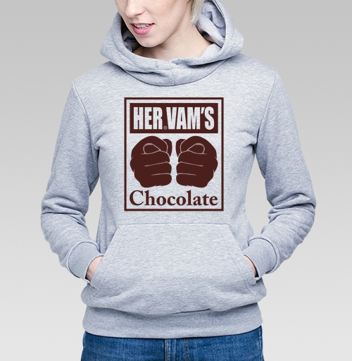 Фотография футболки Сила кулаков мощность шоколада HERVAMS Chocolate