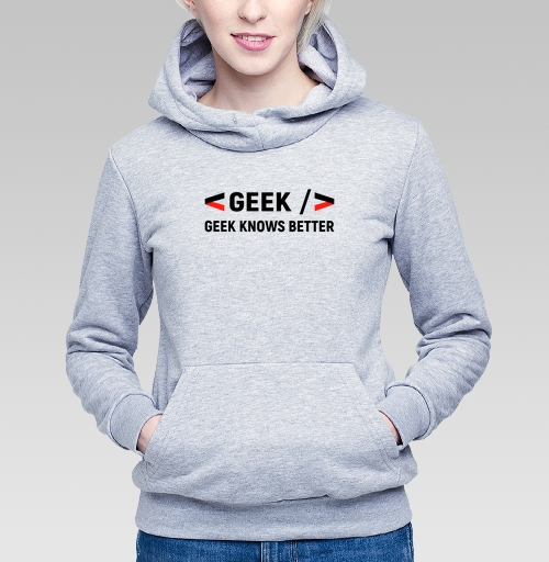 Фотография футболки Geek хочет показать что гик знает лучше для разработчиков и гиков