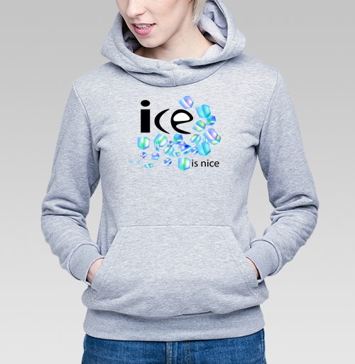 Фотография футболки Лёд Свежесть Холодная Весёлая Надпись ice is nice