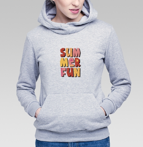 Фотография футболки Летние забавы теплые цвета летний текст summer fun
