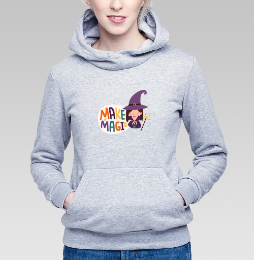Фотография футболки Девочка волшебница с палочкой создай магию make magic