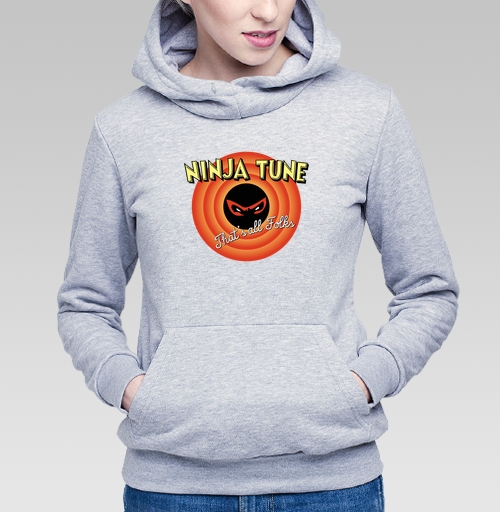 Фотография футболки Ретро-логотип Ninja Tune в стиле Looney Tunes