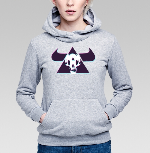 Фотография футболки TRIANGLE SKULL BULL / Череп быка в треугольнике