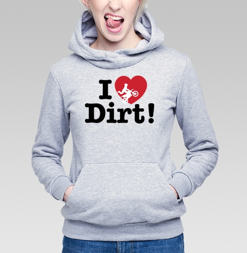 Фотография футболки Футболка I ❤️ Dirt – страсть к мотокроссу и грязи