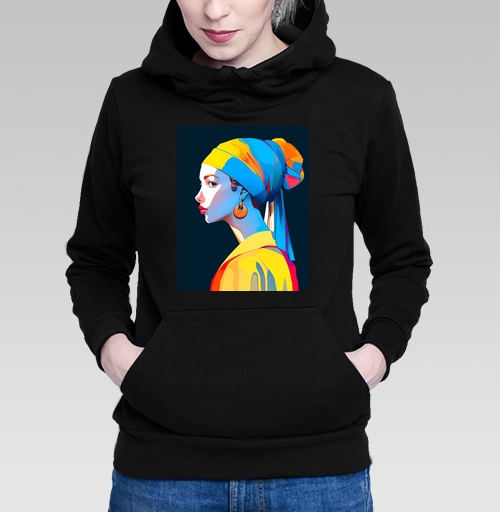 Фотография футболки Девушка с серёжкой и головным убором