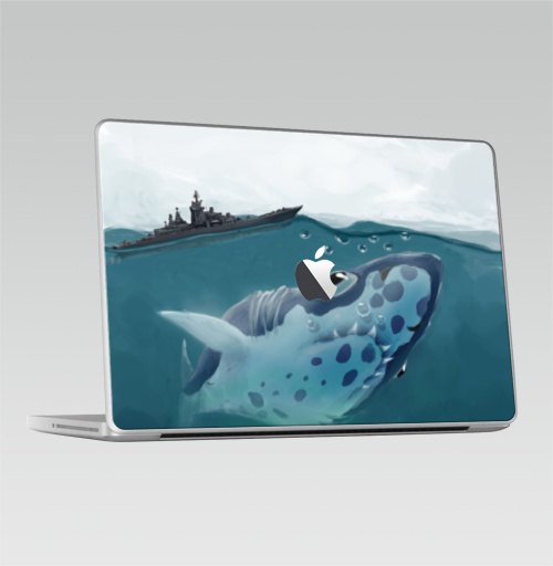 Наклейка на 2009-2010 – Macbook Акулазаврище - купить в интернет-магазине Мэриджейн в Москве и СПБ